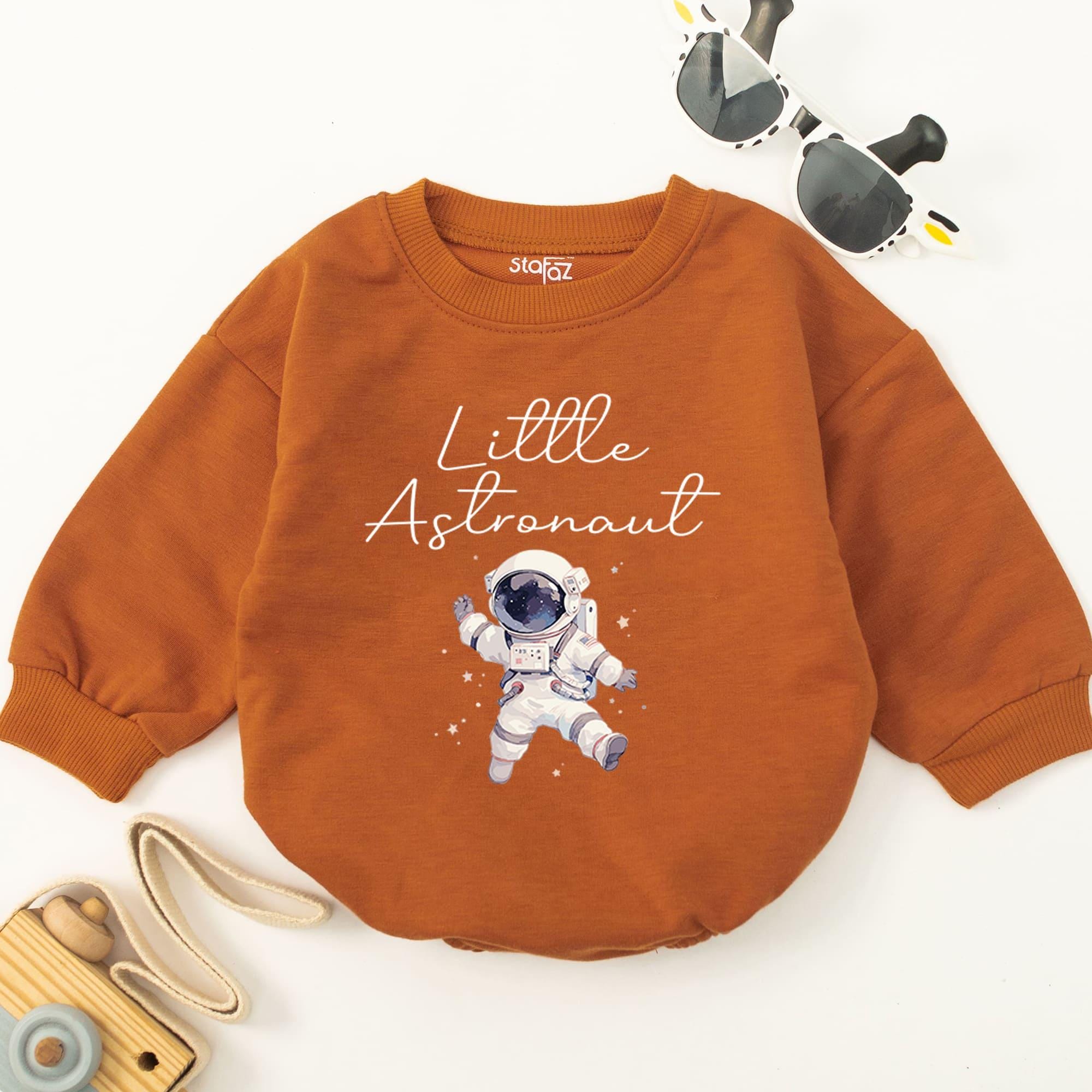 Little Astronaut Space Baby Romper with Whimsical Design
