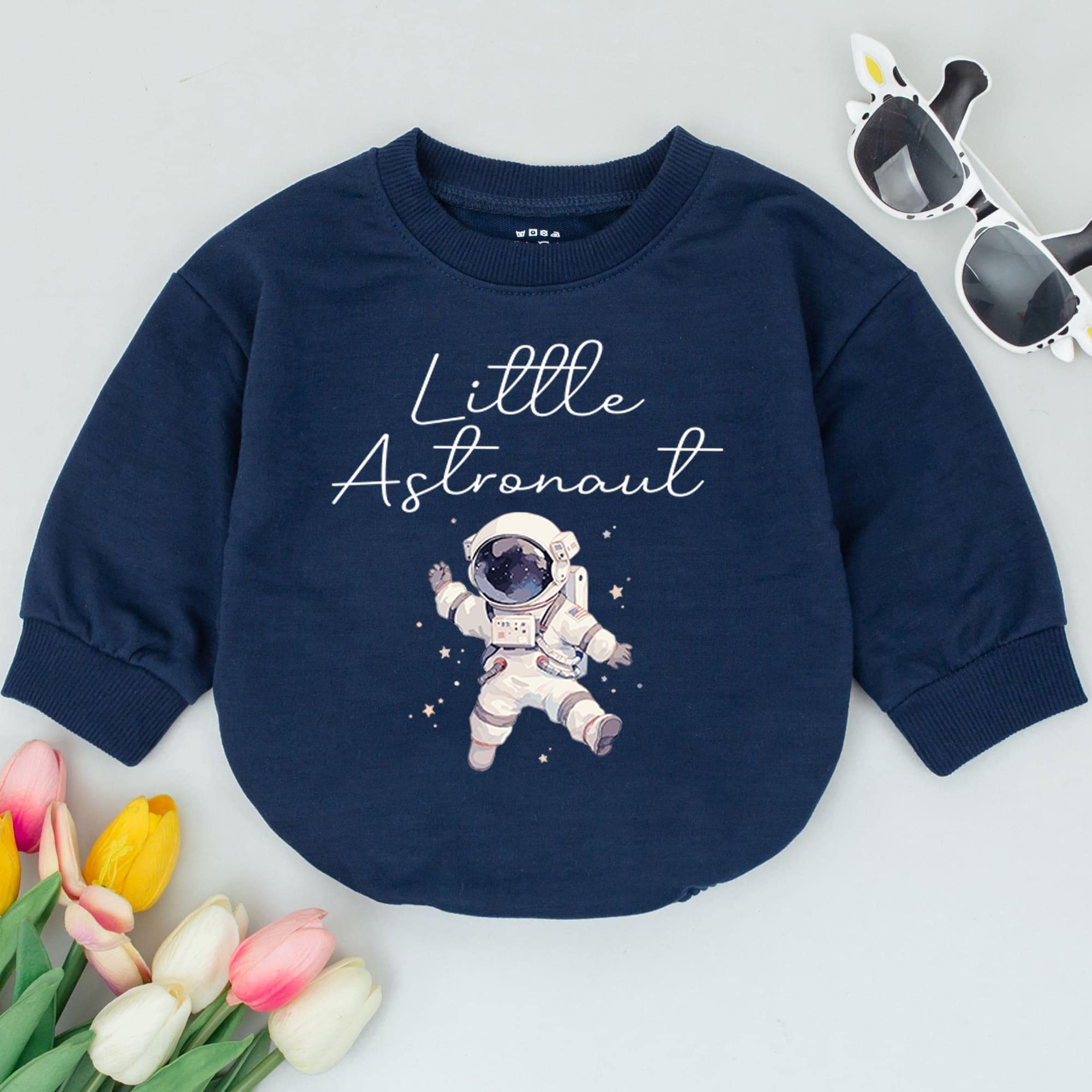 Little Astronaut Space Baby Romper with Whimsical Design