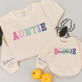 Personalized Auntie & Bestie Sweaters with Colorful Design