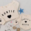 Personalized Auntie & Bestie Matching Sweaters with Heart Design