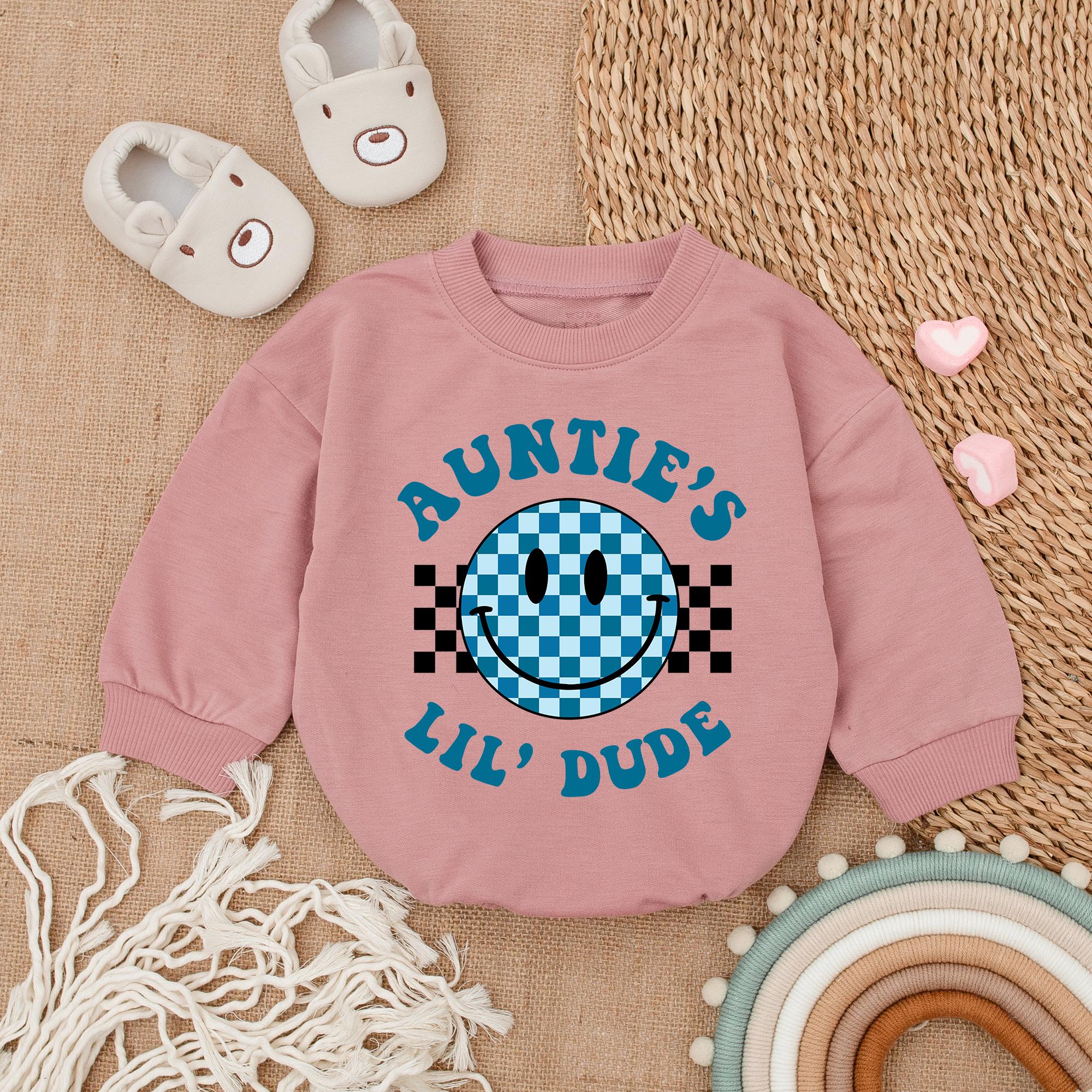Auntie's Lil' Dude Bubble Romper - Perfect Baby Gift