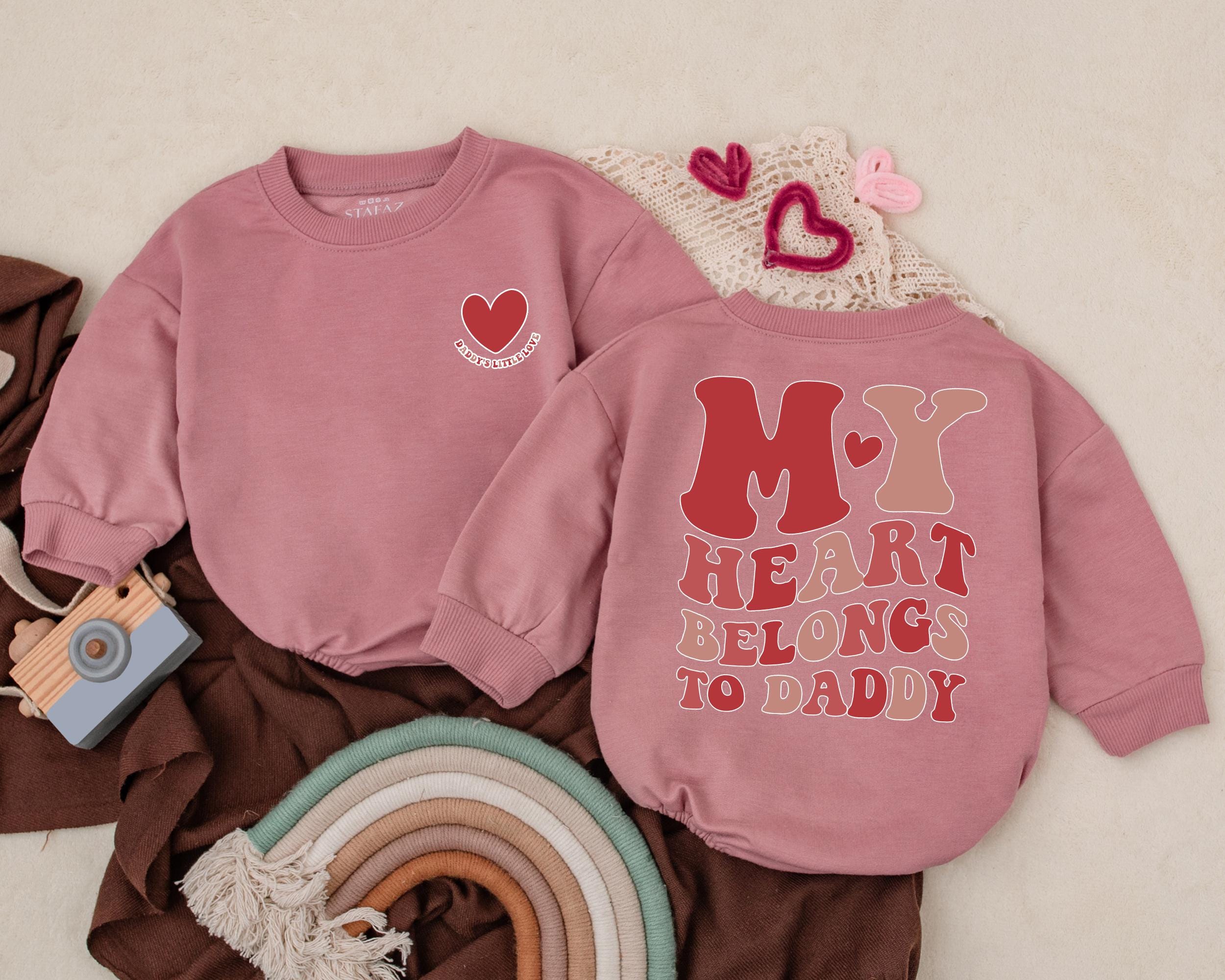 My Heart Belongs to Daddy Valentine's Baby Romper