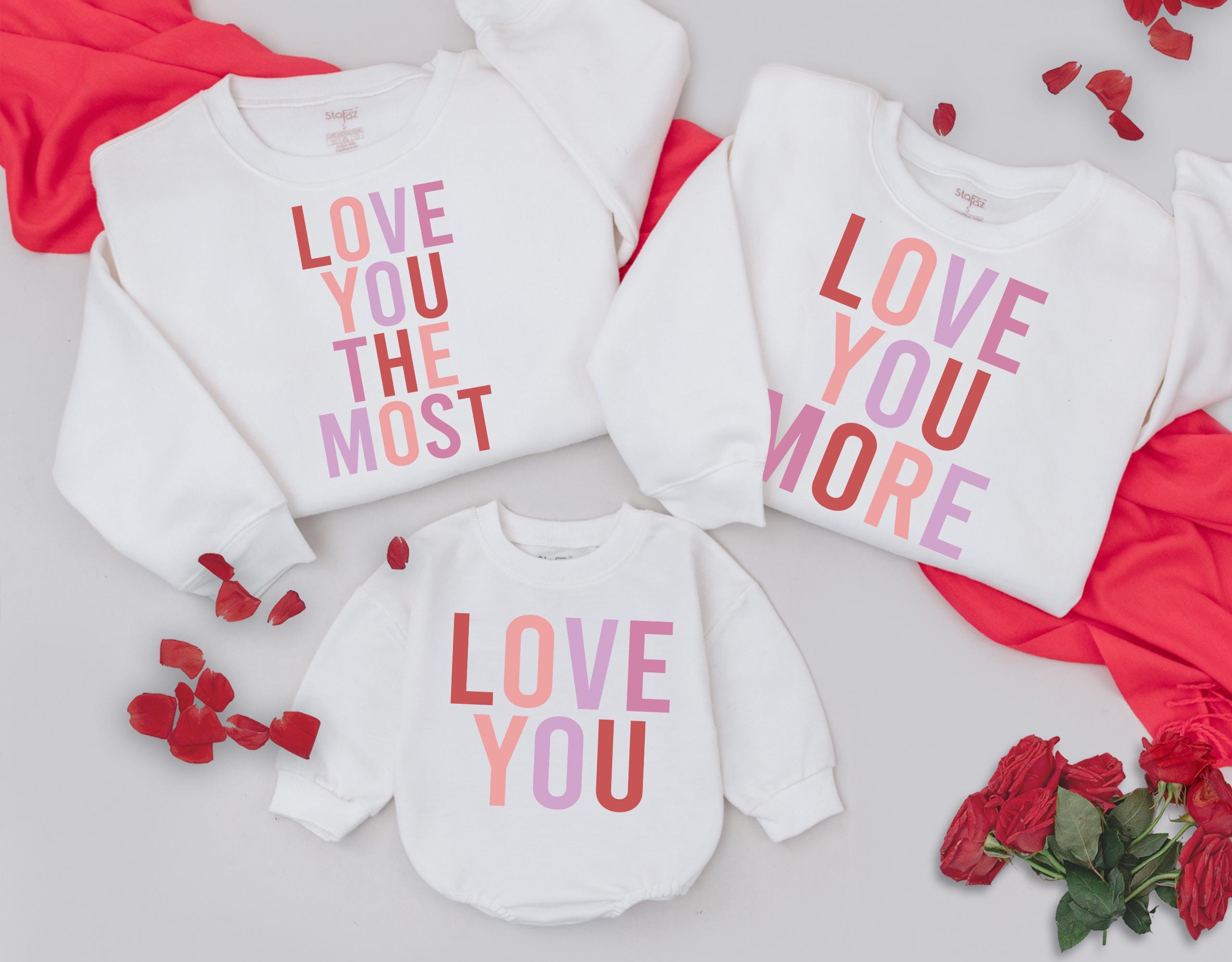 Personalized Family Sweatshirts with Love Messages