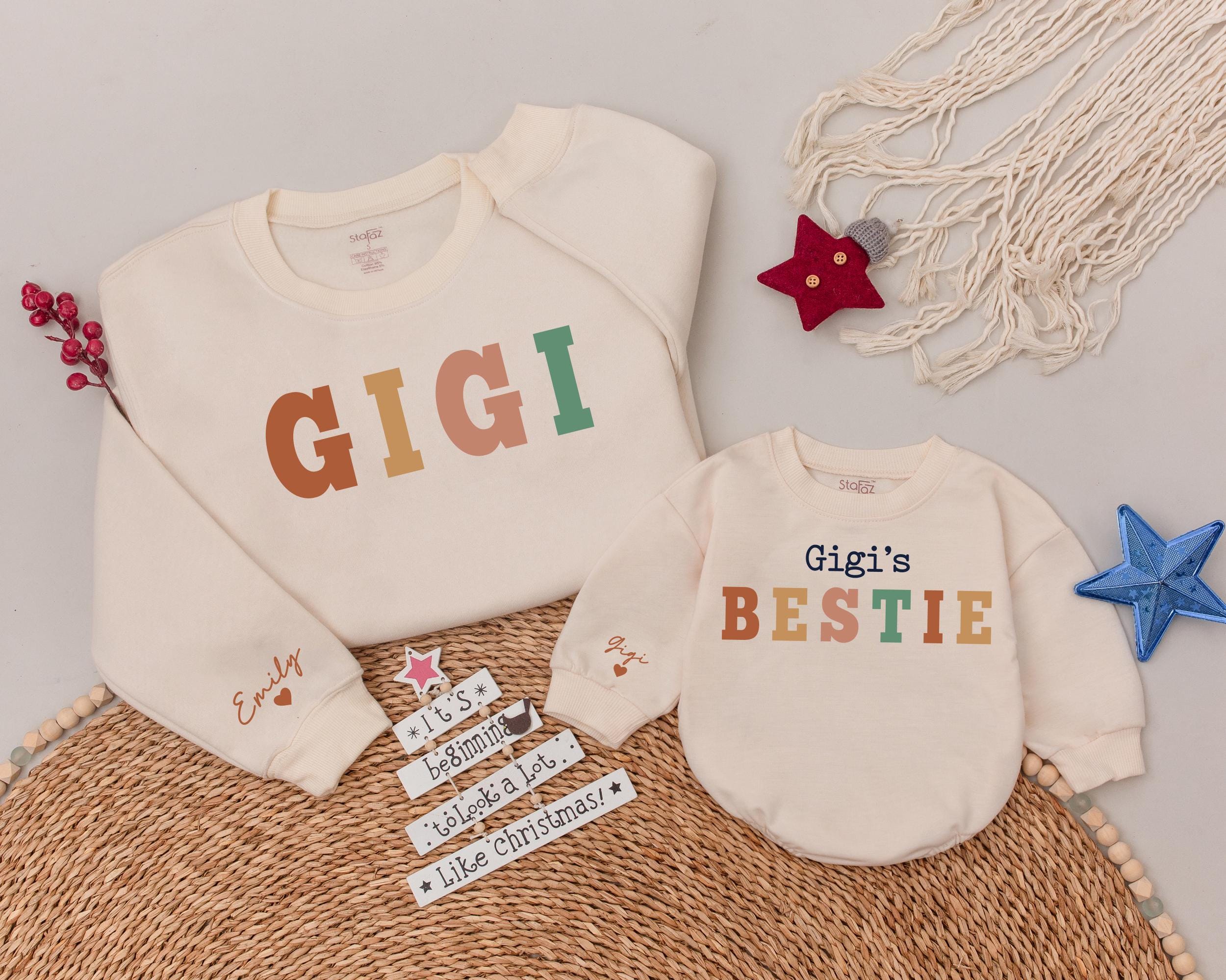 Vibrant Gigi & Bestie Matching Sweatshirts for Grandma & Niece