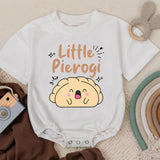 Little Pierogi Baby Romper Cute Cartoon Food Outfit Soft Cotton Infant Birthday Gift Adorable Pierogi Character Warm Playful Design