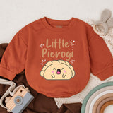 Little Pierogi Baby Romper Cute Cartoon Food Outfit Soft Cotton Infant Birthday Gift Adorable Pierogi Character Warm Playful Design