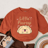 Little Pierogi Baby Romper Cute Cartoon Food Outfit Soft Cotton Infant Birthday Gift Adorable Pierogi Character Warm Playful Design
