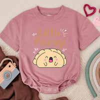Little Pierogi Baby Romper Cute Cartoon Food Outfit Soft Cotton Infant Birthday Gift Adorable Pierogi Character Warm Playful Design