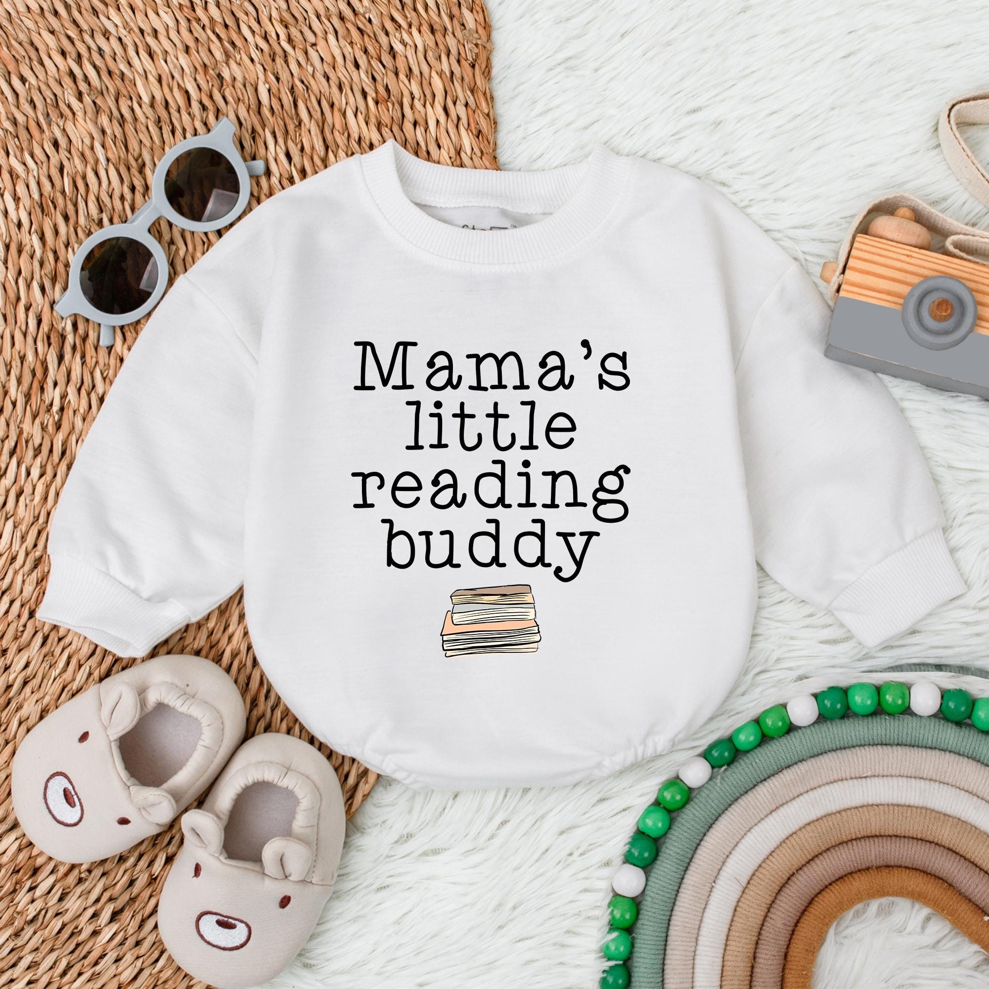Mama's Little Reading Buddy Bubble Romper - Ideal Baby Shower Gift