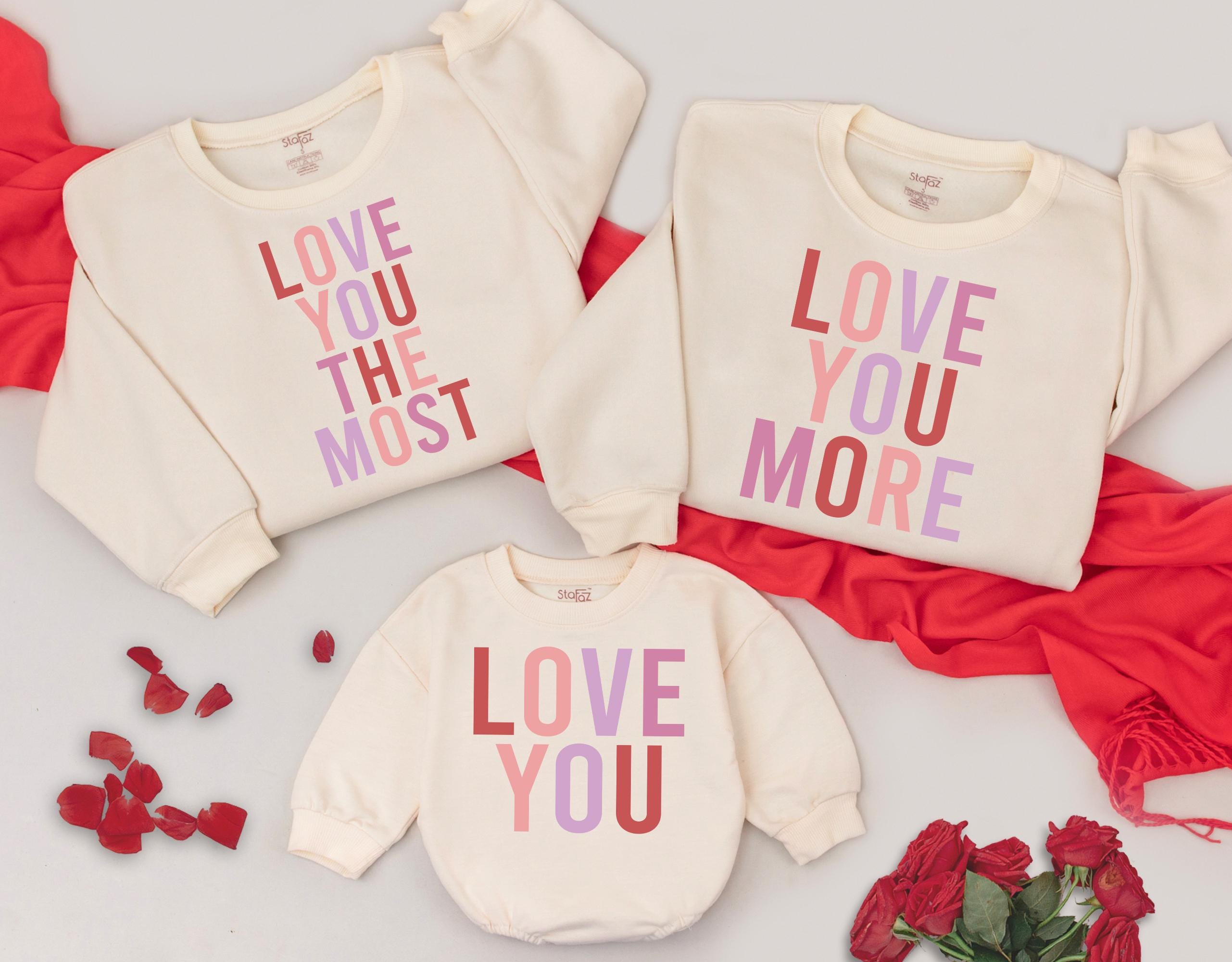 Personalized Family Sweatshirts with Love Messages