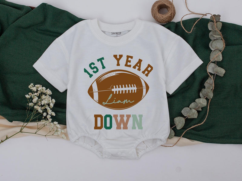 Personalized Football Family Shirts for 1st Birthday Celebration
