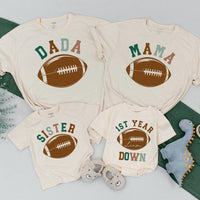 Personalized Football Family Shirts for 1st Birthday Celebration