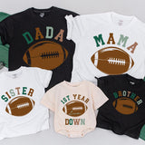 Personalized Football Family Shirts for 1st Birthday Celebration