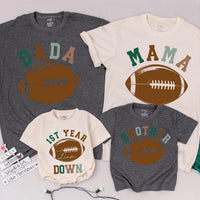 Personalized Football Family Shirts for 1st Birthday Celebration