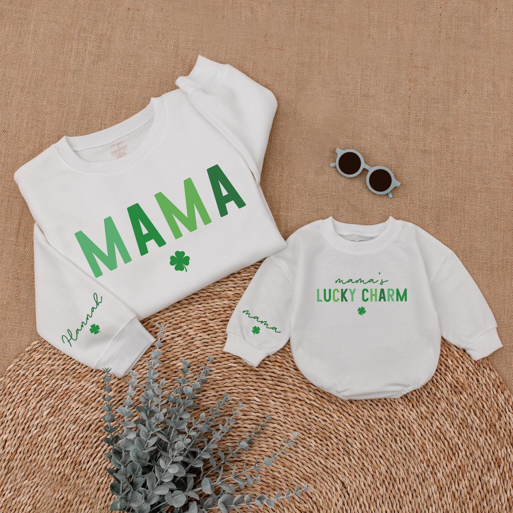 Custom Mama & Lucky Charm St. Patrick's Day Sweatshirts