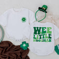 Personalized Wee Little Hooligan Baby Romper with Green Clover St. Patrick's Day Infant Outfit Irish Gift Soft Cotton First Holiday