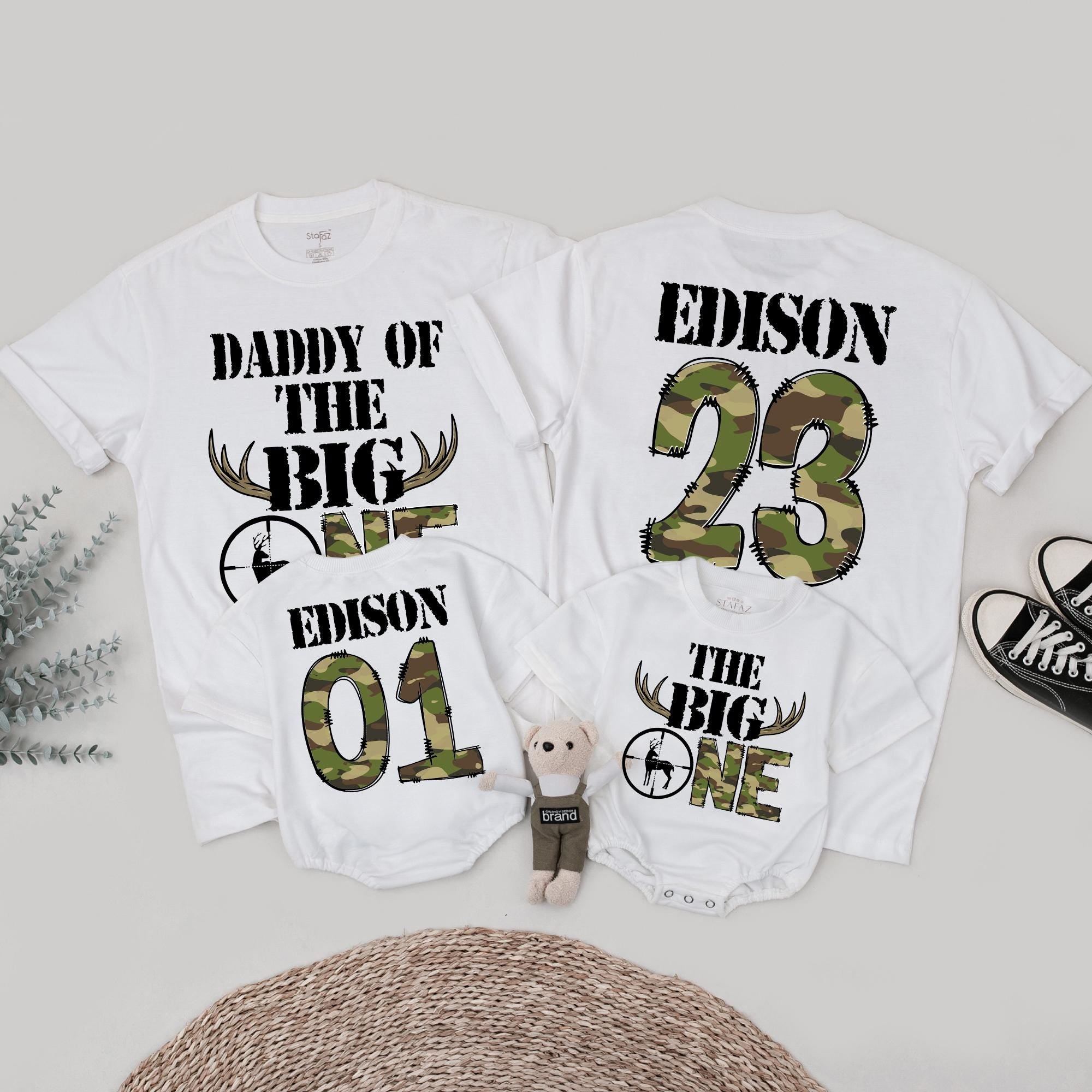 Personalized Deer Hunting Family Shirt for Boys Birthday