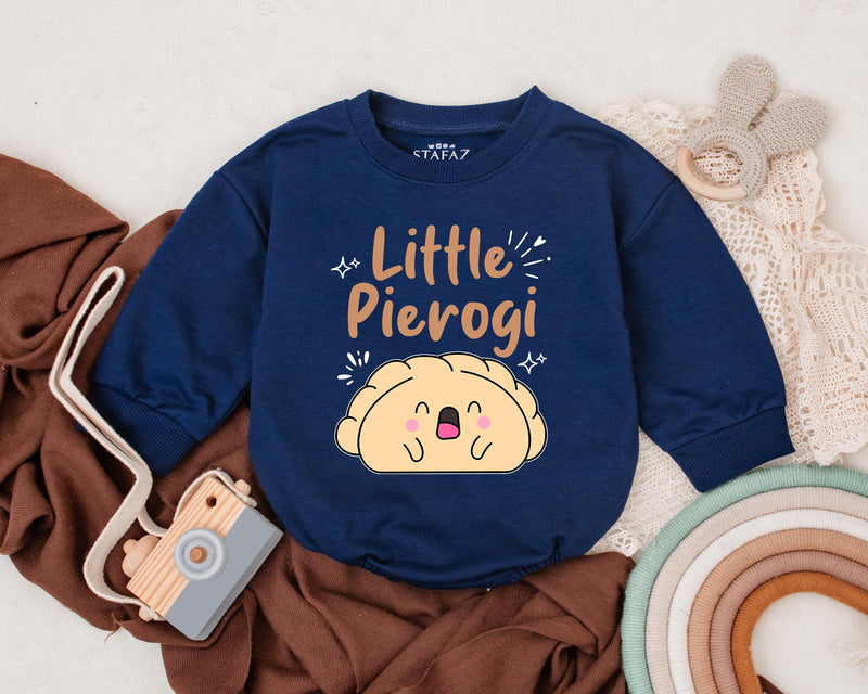 Little Pierogi Baby Romper Cute Cartoon Food Outfit Soft Cotton Infant Birthday Gift Adorable Pierogi Character Warm Playful Design