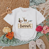 Custom Mallard Duck Baby Romper with Name - Personalized Gift