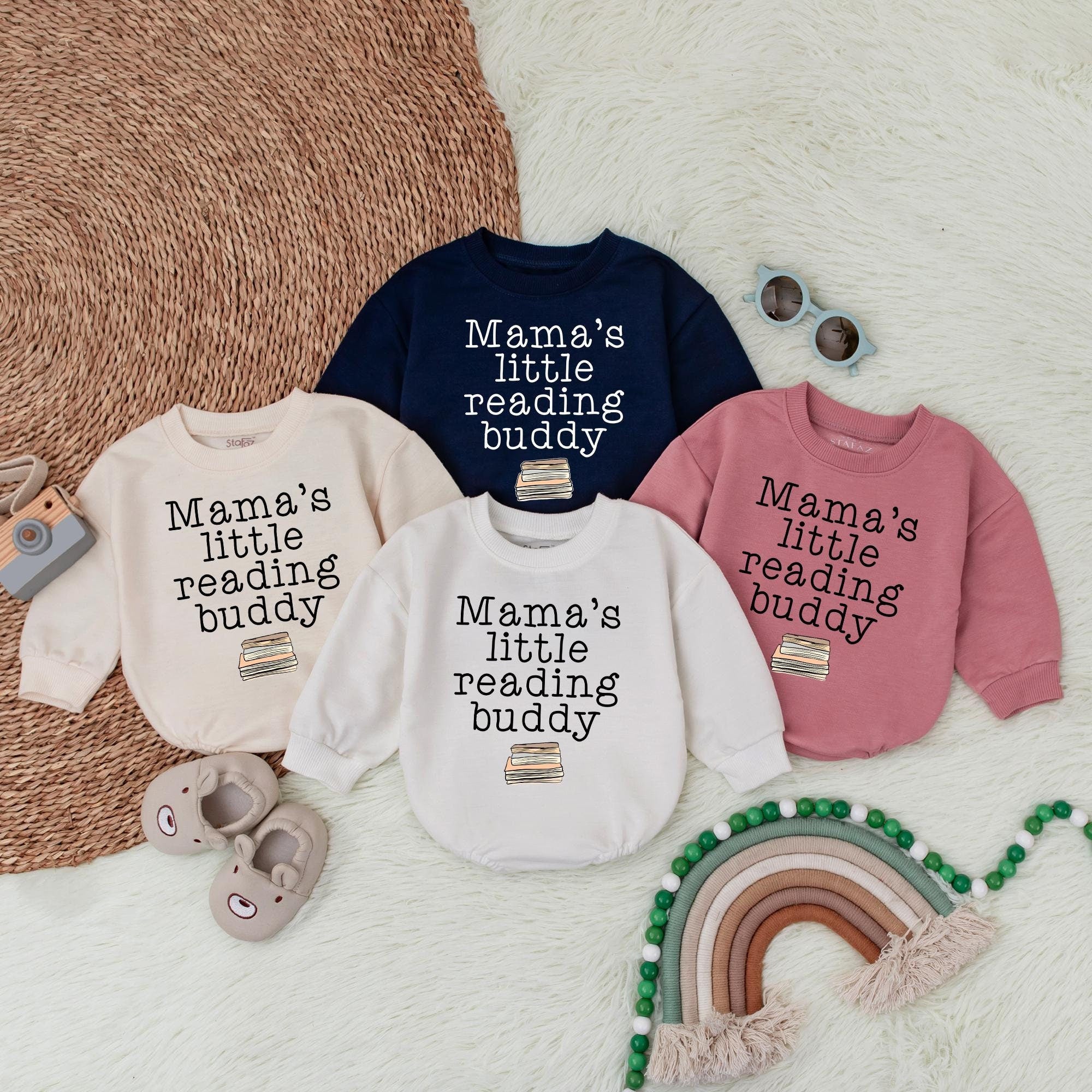 Mama's Little Reading Buddy Bubble Romper - Ideal Baby Shower Gift