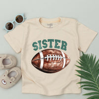 Personalized Family Football Birthday T-Shirt Custom Names First Year Down Romper Comfortable Cotton Party Outfit Mom Dad Sister Brother