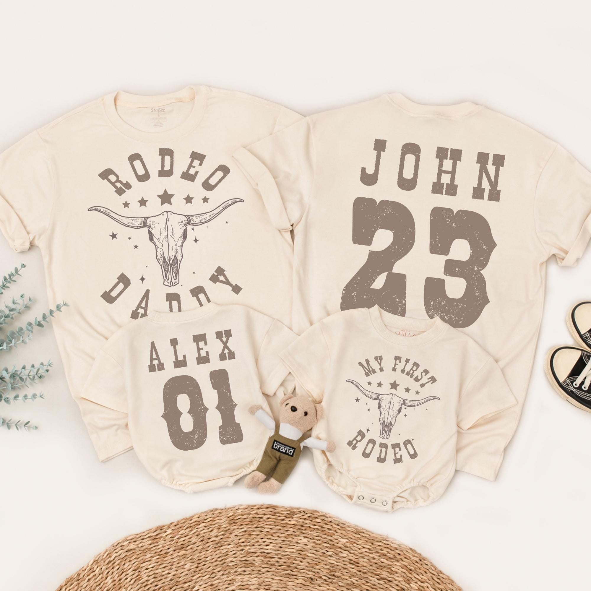 My First Rodeo Family Matching Western T-Shirt