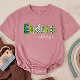 Custom St Patrick's Day Baby Romper Eudora Shamrock Design Infant Bodysuit Newborn Gift Boys Girls First Holiday Outfit Lucky Charm