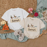 Custom Mallard Duck Baby Romper with Name - Personalized Gift