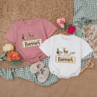 Custom Mallard Duck Baby Romper with Name - Personalized Gift