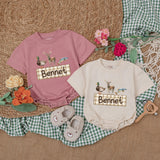 Custom Mallard Duck Baby Romper with Name - Personalized Gift