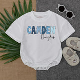 Custom Name Baby Romper with Personalized Text - Perfect Gift