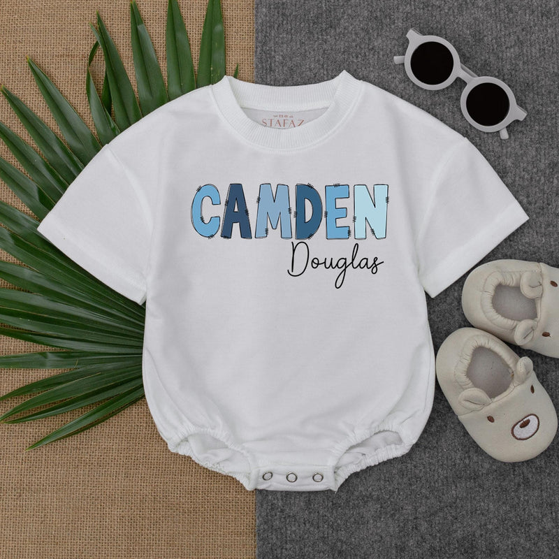 Custom Name Baby Romper with Personalized Text - Perfect Gift