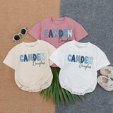 Custom Name Baby Romper with Personalized Text - Perfect Gift