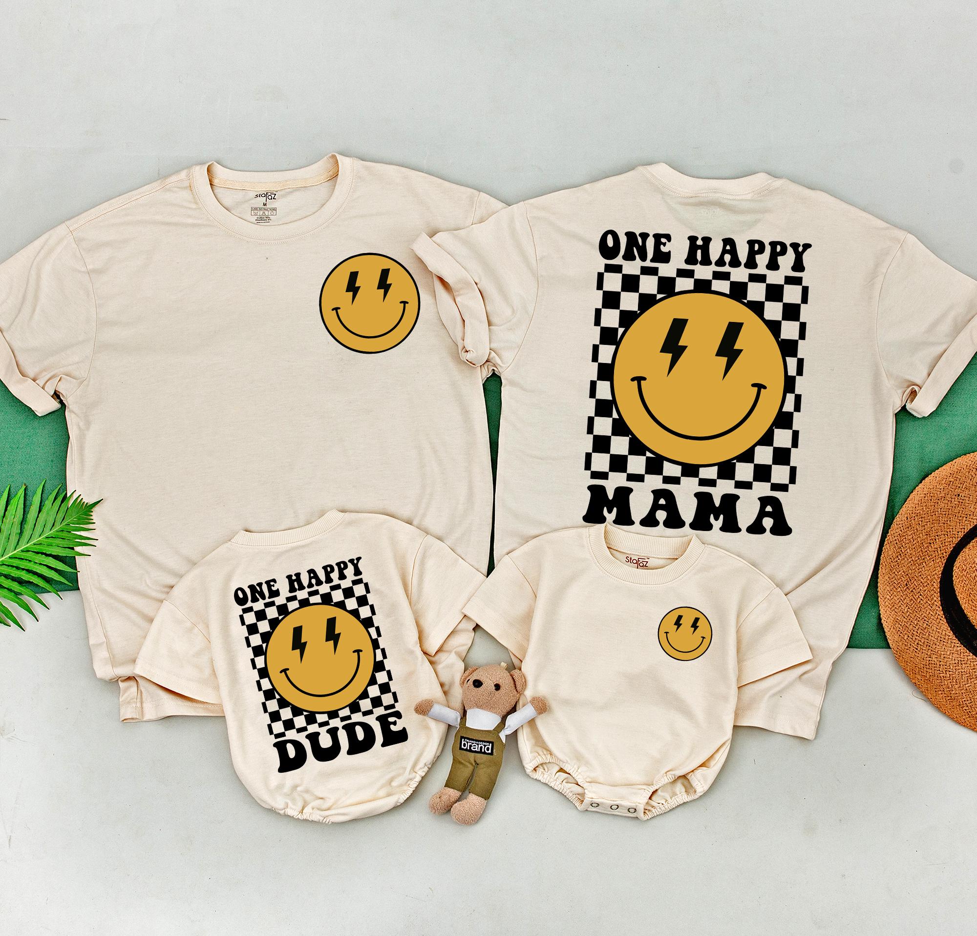 One Happy Dude Family Matching Birthday Shirts
