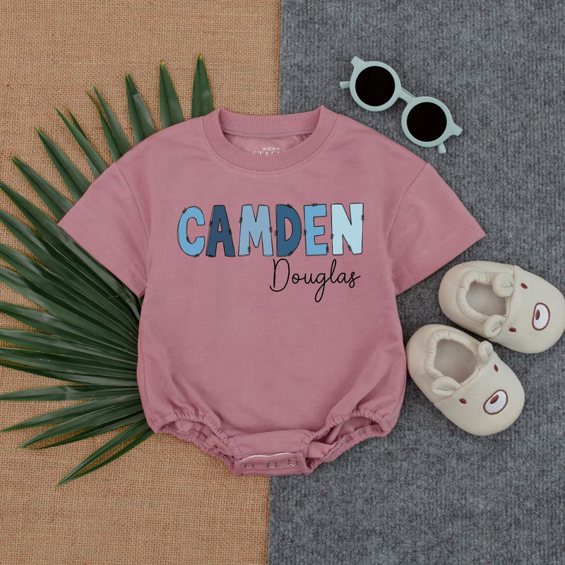 Custom Name Baby Romper with Personalized Text - Perfect Gift