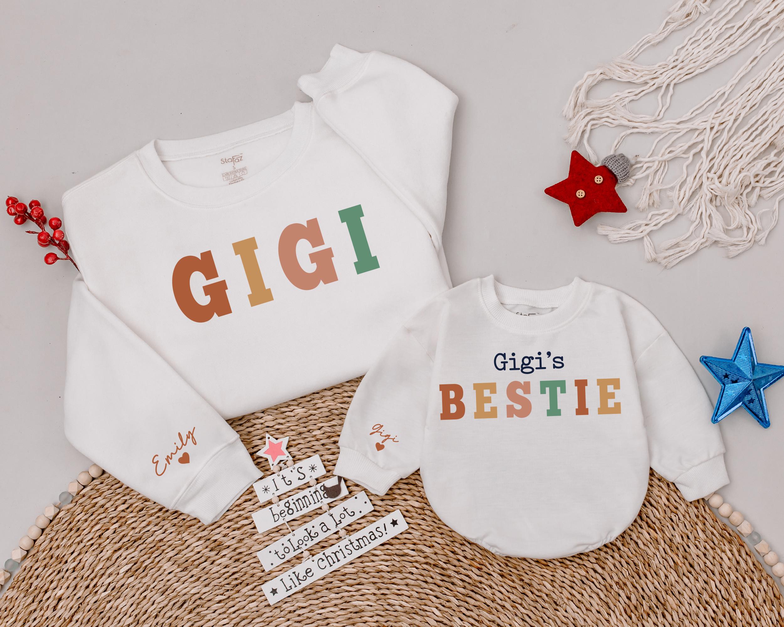 Vibrant Gigi & Bestie Matching Sweatshirts for Grandma & Niece
