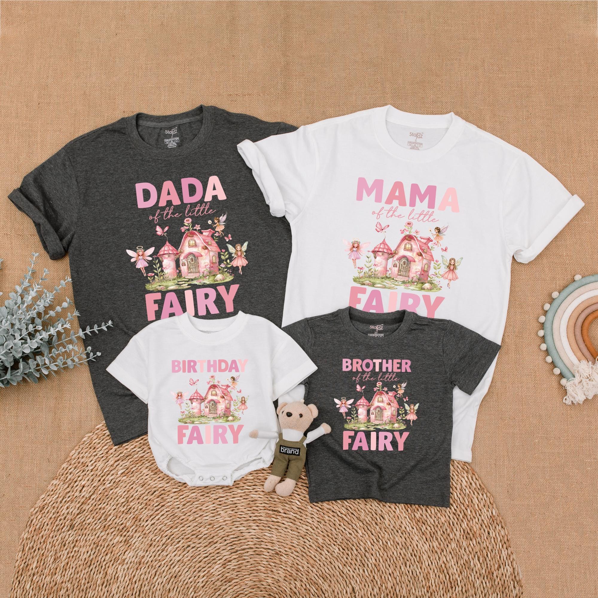 Whimsical Fairy Family Shirts for Birthday Celebrations