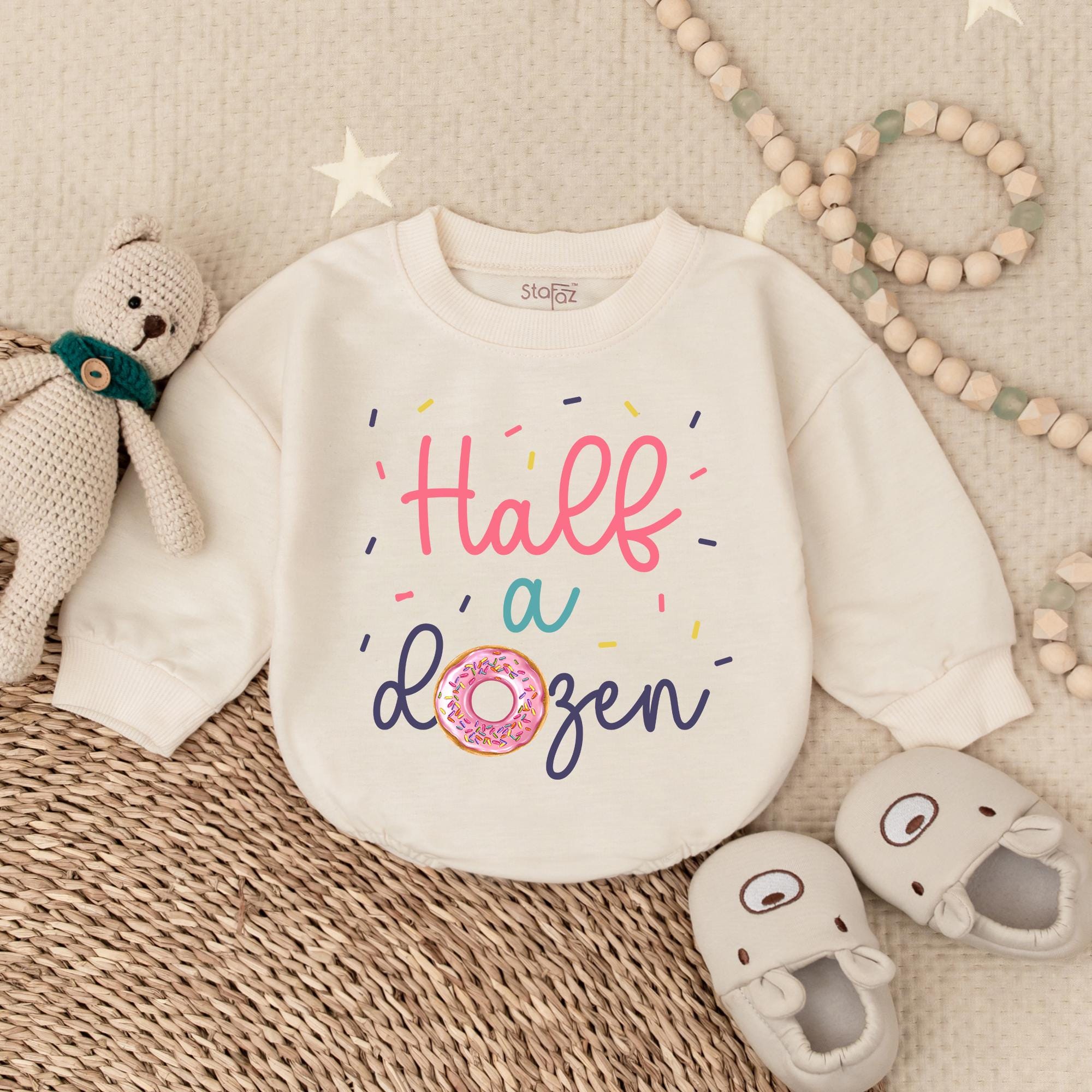 Half a Dozen Donut Birthday Shirt for Girls