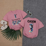 Personalized Space-Themed 1st Birthday Romper Outfit for Baby Boy Celebration Cosmic Pattern Soft Cotton Casual Party Gift