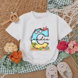 Personalized Beach Baby Romper with Vibrant 'C' Design Coastal Adventure Outfit Perfect Summer Vacation Gift Idea