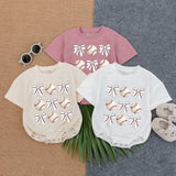 Vintage Baseball & Bow Baby Romper for Game Day