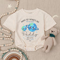 Custom Baby Romper for Happy 1st Father's Day, Soft Cotton Outfit with Planet Artwork, Perfect First Father’s Day Gift for Daddy