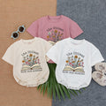 Littlest Book Club Member Baby Romper Pastel Floral Reading Gift Soft Cotton Infant Book Lover Outfit Playful Bookish Baby Clothes
