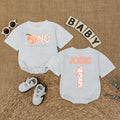 Personalized One Sweet Peach Birthday Romper Baby Girl First Birthday Party Outfit Soft Cotton Peach Lover Gift with Custom Name