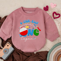 Personalized O-Fish-Ally One Romper Baby Boy First Birthday Outfit Fishing Theme Cotton Bodysuit Vibrant Summer Celebration Gift