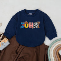 Personalized Cowboy Romper with Retro Western Patterns Fun First Birthday Outfit for Baby Boys Comfortable Cotton Playful Design