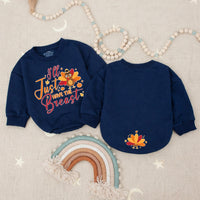 I'll Just Have The Breast Thanksgiving Baby Romper with Cartoon Turkey Newborn Outfit My First Turkey Day Cute Fall Design