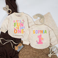 It’s Fun to Be One Personalized Baby Girl Romper Custom Name Birthday Outfit First Birthday Party Bodysuit Gift for One Year Old