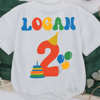 It's Fun to Be Two Matching Family Birthday Shirts, Custom Toddler Tee or Baby Romper, Personalized Second Birthday Outfit Gift