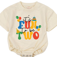 It's Fun to Be Two Matching Family Birthday Shirts, Custom Toddler Tee or Baby Romper, Personalized Second Birthday Outfit Gift
